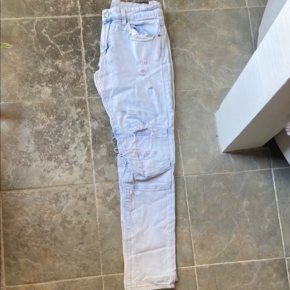 Rue21 Men's Skinny Jeans - Light Blue